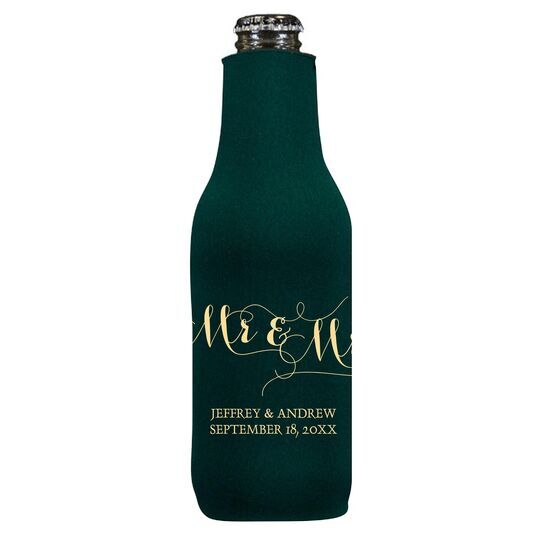 Scroll Mr & Mr Bottle Huggers